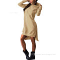 Women Casual Wearing Long Sleeve Hoodie Large Size Tracksuit Dress Sweatsuit Dress Oversize